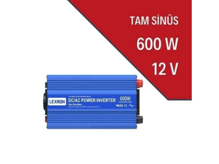 600W-12V TAM SİNÜS İNVERTER