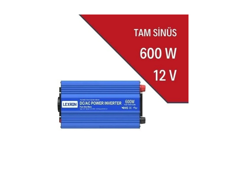 600W-12V TAM SİNÜS İNVERTER
