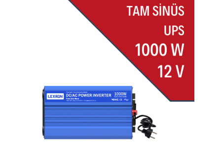 1000W-12V TAM SİNÜS İNVERTER (UPS)