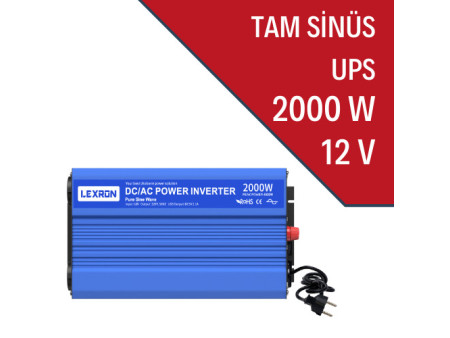 2000W-12V TAM SİNÜS İNVERTER (UPS)