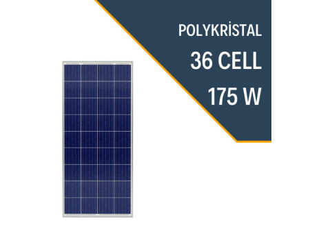 175W POLYKRİSTAL GÜNEŞ PANELİ