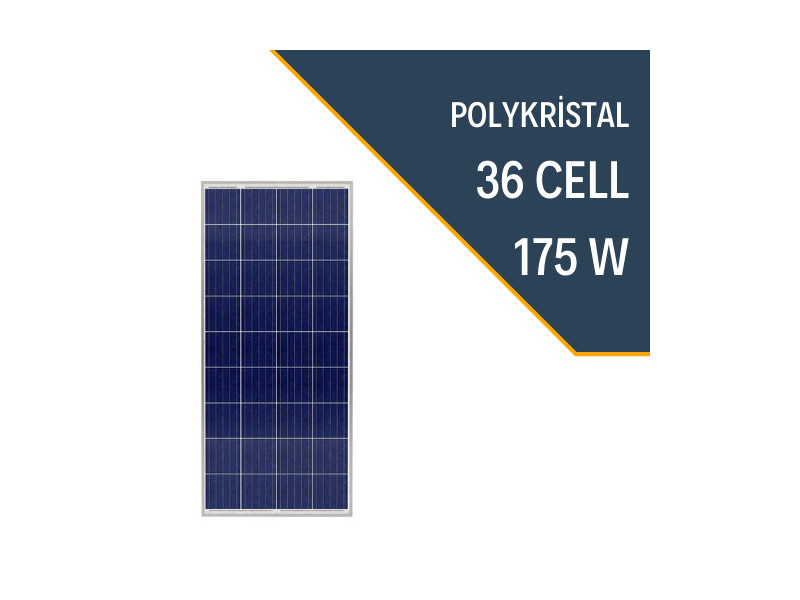 175W POLYKRİSTAL GÜNEŞ PANELİ