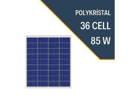 85W POLYKRİSTAL GÜNEŞ PANELİ