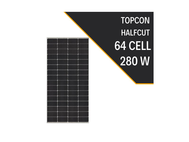 280W HALF CUT TOPCON GÜNEŞ PANELİ