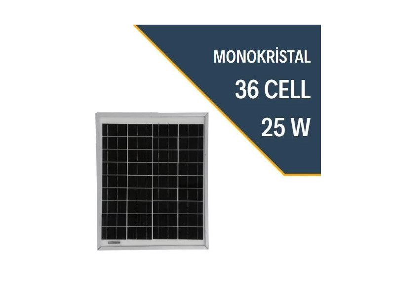 25W MONOKRİSTAL GÜNEŞ PANELİ 25W MONOKRİSTAL GÜNEŞ PANELİ