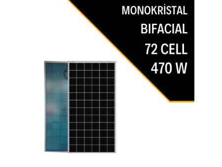 470W BIFACIAL MONOKRİSTAL GÜNEŞ PANELİ