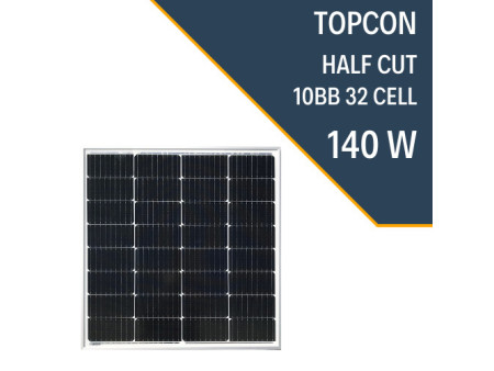 140W HALF CUT TOPCON GÜNEŞ PANELİ