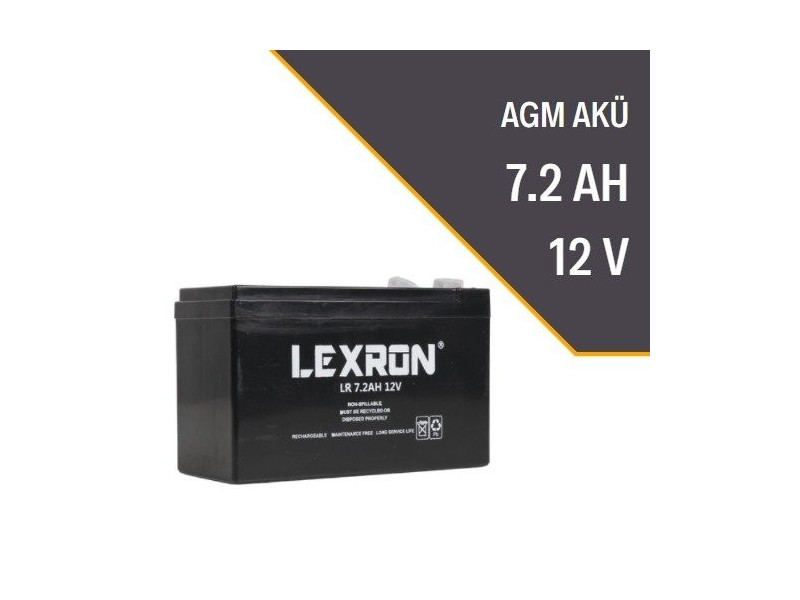7.2AH-12V KURU TİP AKÜ