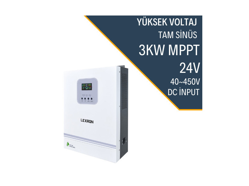 3KW HV MPPT AKILLI İNVERTER 24V